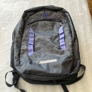 Adidas Gray/Purple Backpack